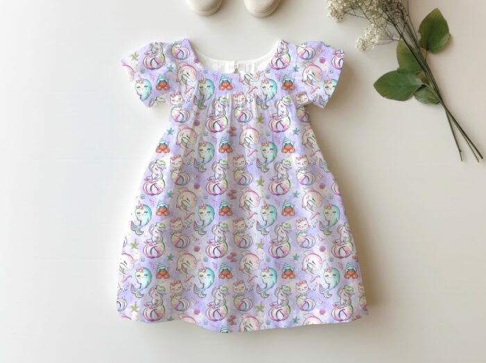 Tissu Imprimé Sirène Licorne Fête, 10 tissus au choix – Image 4