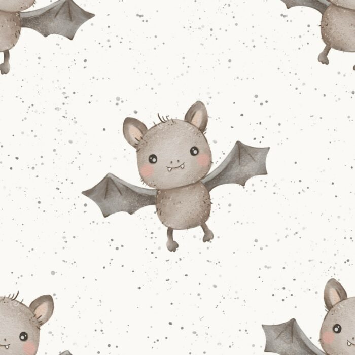 Tissu Imprimé Chauve Souris Halloween, 2 coloris et 10 tissus au choix