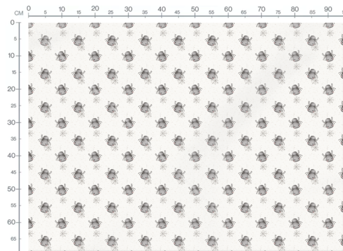 Tissu Imprimé Araignee Adorable Halloween, 2 coloris et 11 tissus au choix – Image 4