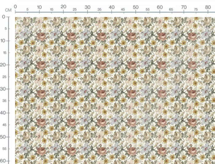 Torchon de Cuisine Fleurs Vintage – Image 3