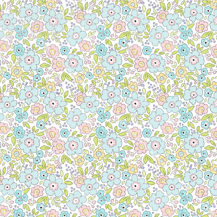 Lot de Serviettes de table Fleurs Alice Petit – Image 2