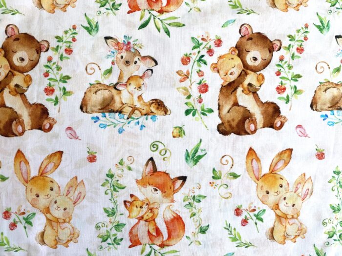 Serviette de table Enfants Animaux Calin