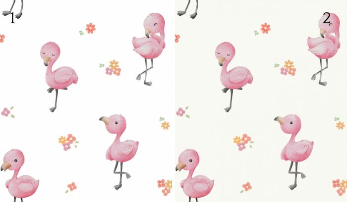 Tissu Imprimé Bébé Flamant Rose, 2 coloris et 10 tissus au choix – Image 4