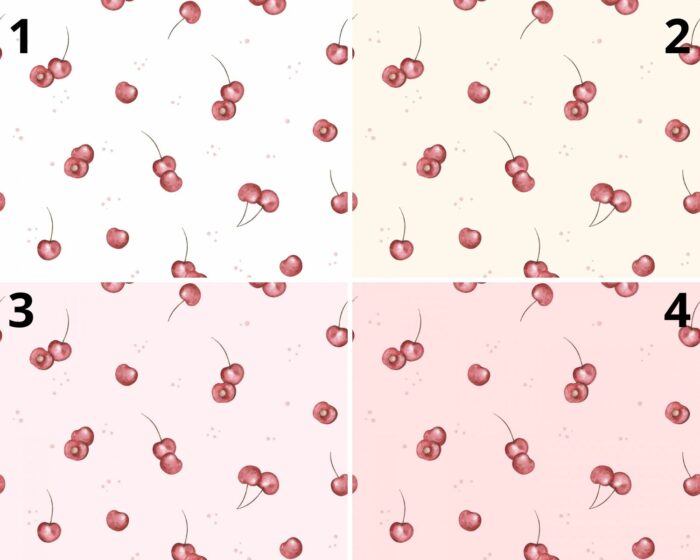 Tissu Imprimé Cerise Fruits, 4 coloris et 10 tissus au choix – Image 4