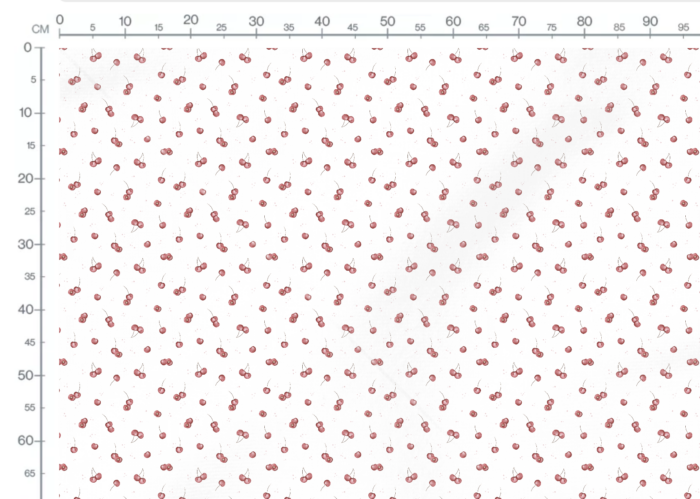 Tissu Imprimé Cerise Fruits, 4 coloris et 10 tissus au choix – Image 3