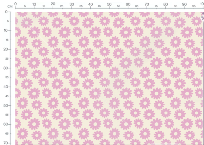 Tissu Imprimé Fleurs Rose Vanille, 10 tissus au choix – Image 3