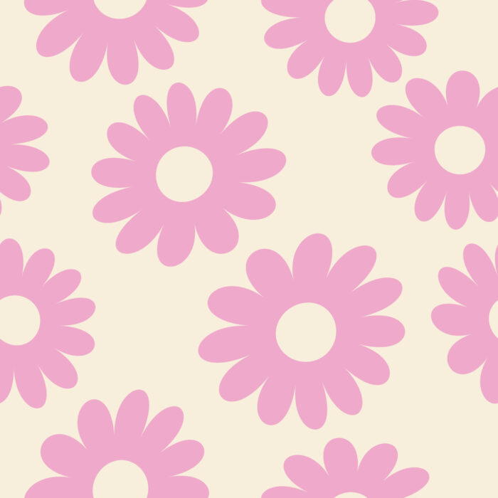 Tissu Imprimé Fleurs Rose Vanille, 10 tissus au choix