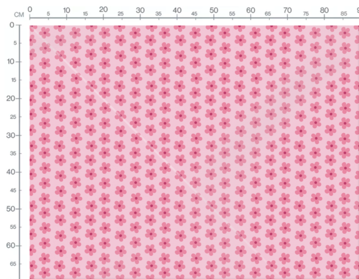 Tissu Imprimé Fleurs Simples Rose, 10 tissus au choix – Image 3