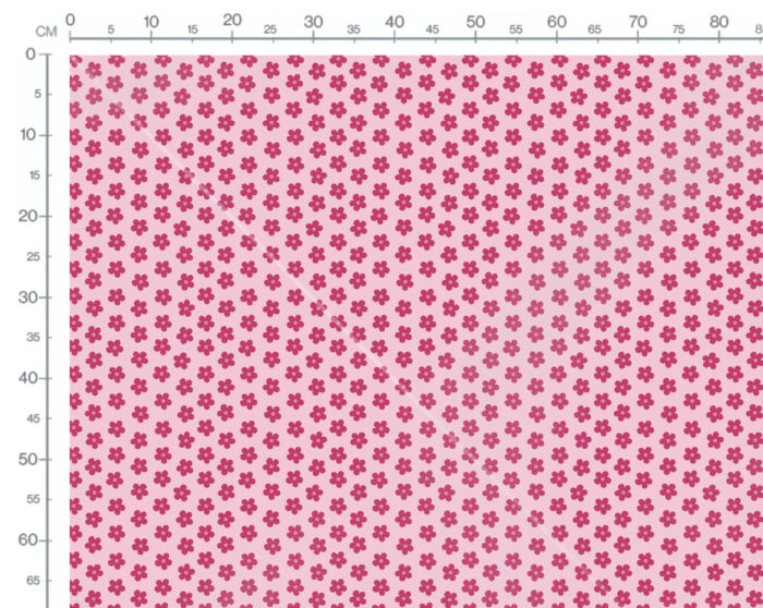 Tissu Imprimé Fleurs Simples Rose Fonce, 10 tissus au choix – Image 3
