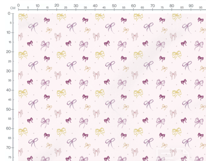 Tissu Imprimé Noeuds et Pois Couleurs, 10 tissus au choix – Image 3