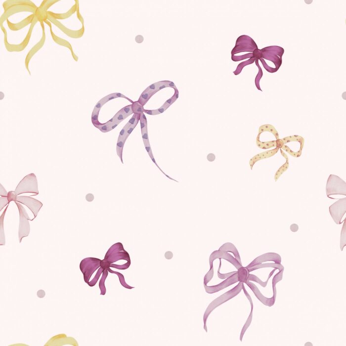 Tissu Imprimé Noeuds et Pois Couleurs, 10 tissus au choix