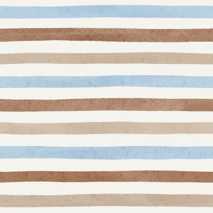 Tissu Imprimé Rayures Beige Marron Bleu, 10 tissus au choix