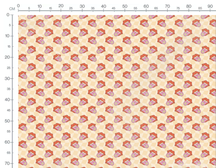 Tissu Imprimé Retro Bouche Fleurs, 10 tissus au choix – Image 3