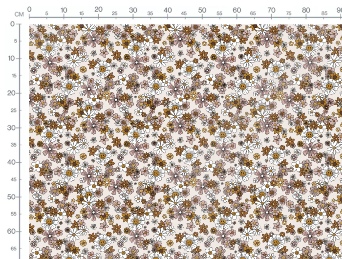 Torchon de Cuisine Retro Groovy Fleurs – Image 3
