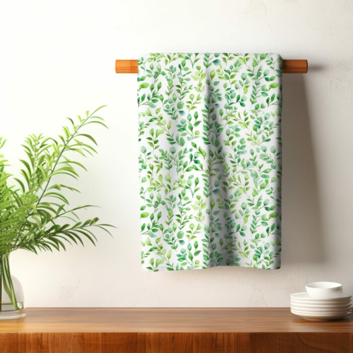 Torchon de Cuisine Feuilles Joie