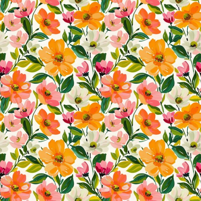 Tissu Imprimé Fleurs Printemps Juliette, 10 tissus au choix – Image 4