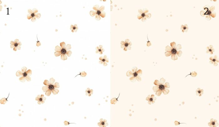 Tissu Imprimé Fleurs Jaunes Romantiques, 2 coloris et 10 tissus au choix – Image 2