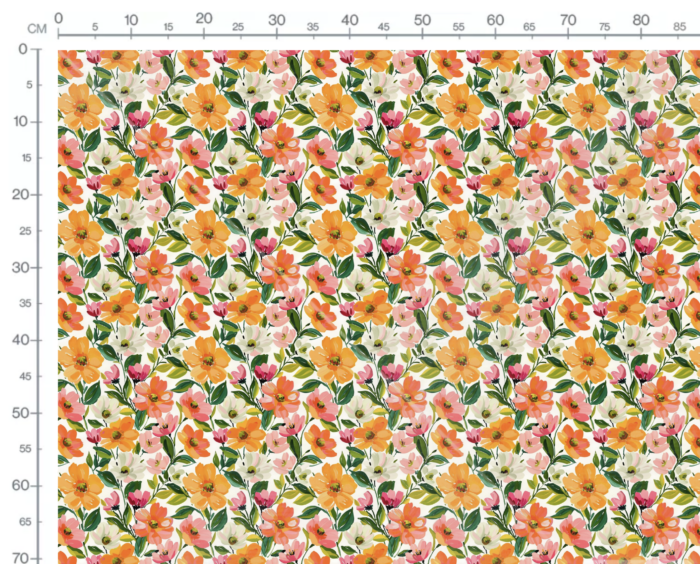 Tissu Imprimé Fleurs Printemps Juliette, 10 tissus au choix – Image 3