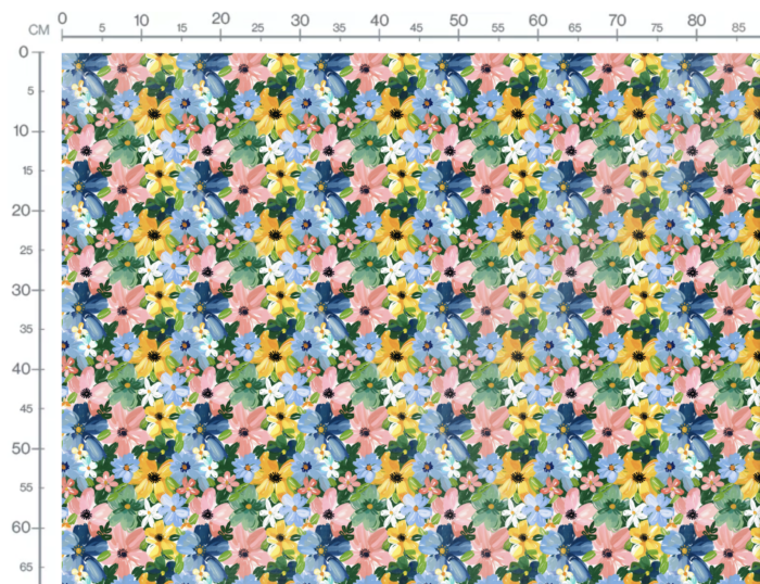 Tissu Imprimé Fleurs Printemps Peinture, 10 tissus au choix – Image 3