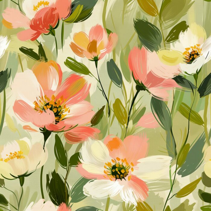 Tissu Imprimé Fleurs Ete Coralie, 10 tissus au choix – Image 4
