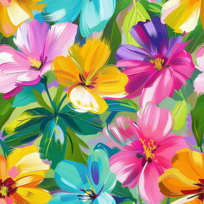 Tissu Imprimé Fleurs Printemps Alice, 10 tissus au choix – Image 4
