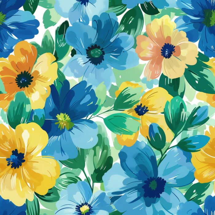 Tissu Imprimé Fleurs Printemps Anna, 10 tissus au choix – Image 2