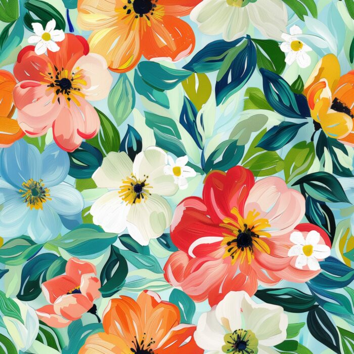 Tissu Imprimé Fleurs Printemps Charlotte, 10 tissus au choix – Image 4