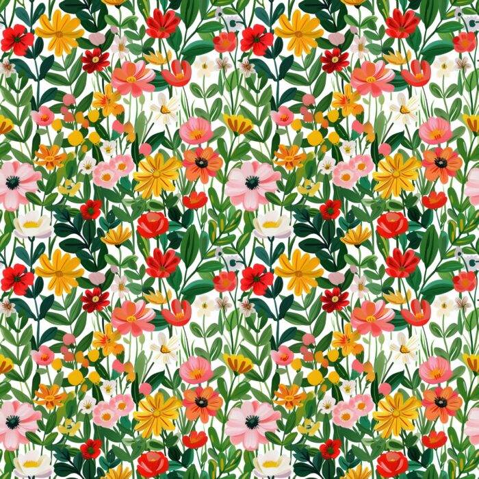 Tissu Imprimé Fleurs Printemps Brigitte, 10 tissus au choix – Image 4