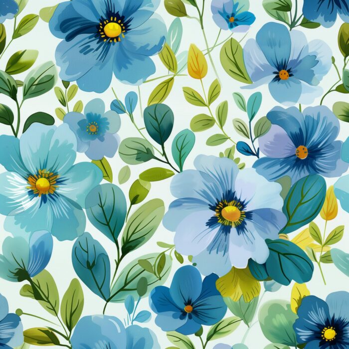 Tissu Imprimé Fleurs Printemps Chloe, 10 tissus au choix – Image 4