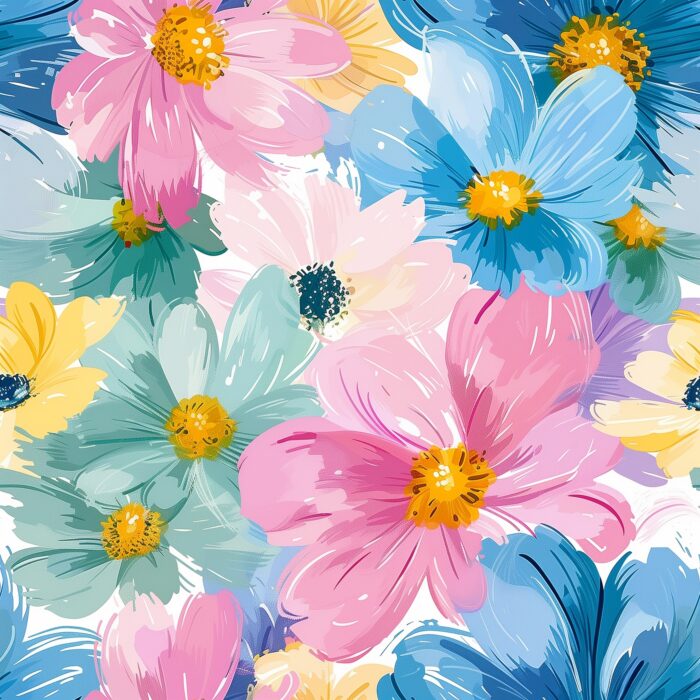 Tissu Imprimé Fleurs Printemps Estelle, 10 tissus au choix – Image 4