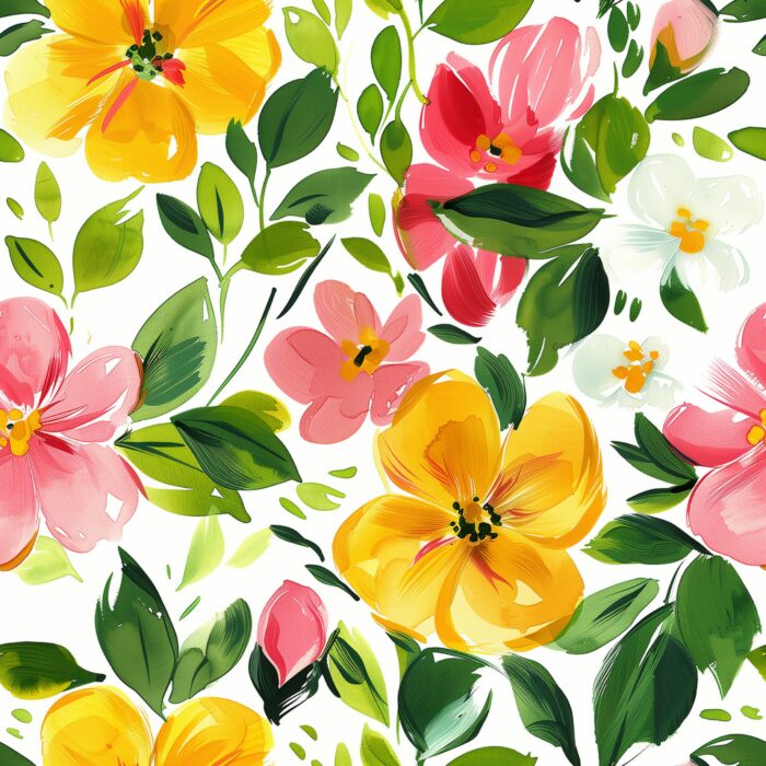 Tissu Imprimé Fleurs Printemps Isabelle, 10 tissus au choix – Image 4