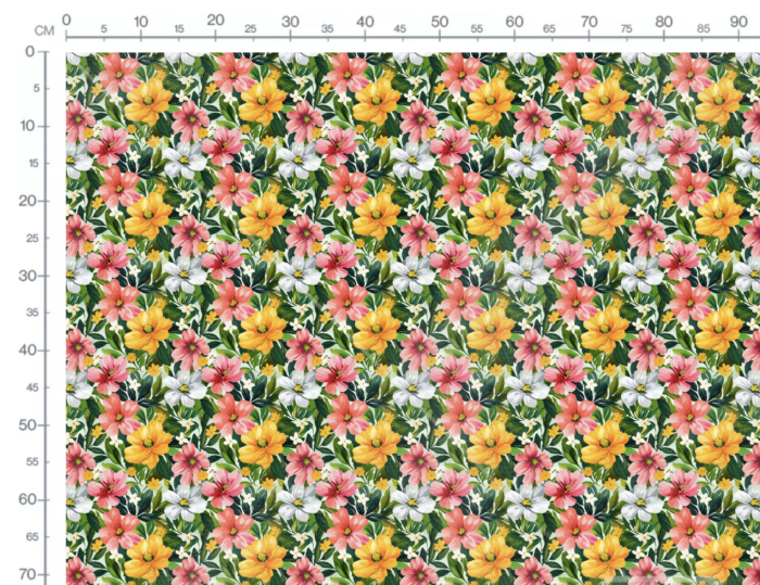 Tissu Imprimé Fleurs Ete Celine, 10 tissus au choix – Image 3