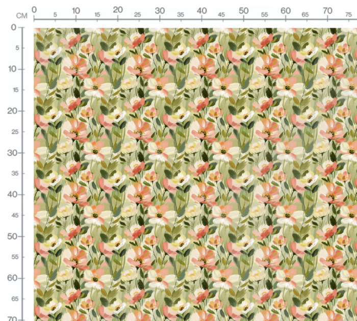 Tissu Imprimé Fleurs Ete Coralie, 10 tissus au choix – Image 3