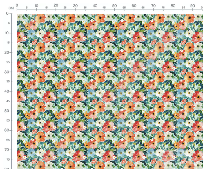 Tissu Imprimé Fleurs Printemps Charlotte, 10 tissus au choix – Image 3