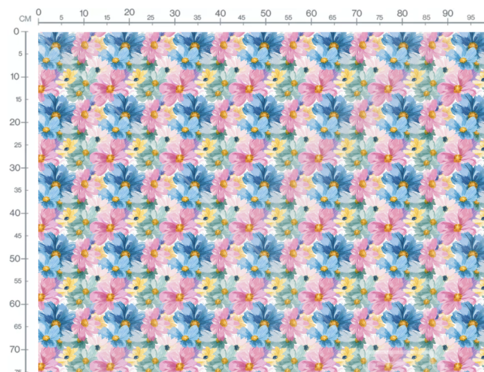 Tissu Imprimé Fleurs Printemps Estelle, 10 tissus au choix – Image 3