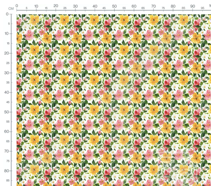Tissu Imprimé Fleurs Printemps Isabelle, 10 tissus au choix – Image 3