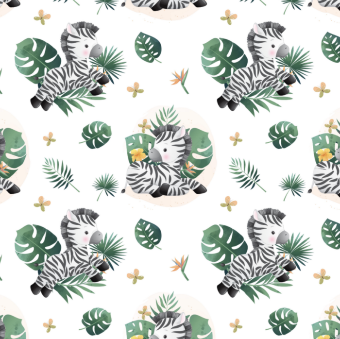 Tissu Exclusif Monstera Zebre, 11 tissus au choix