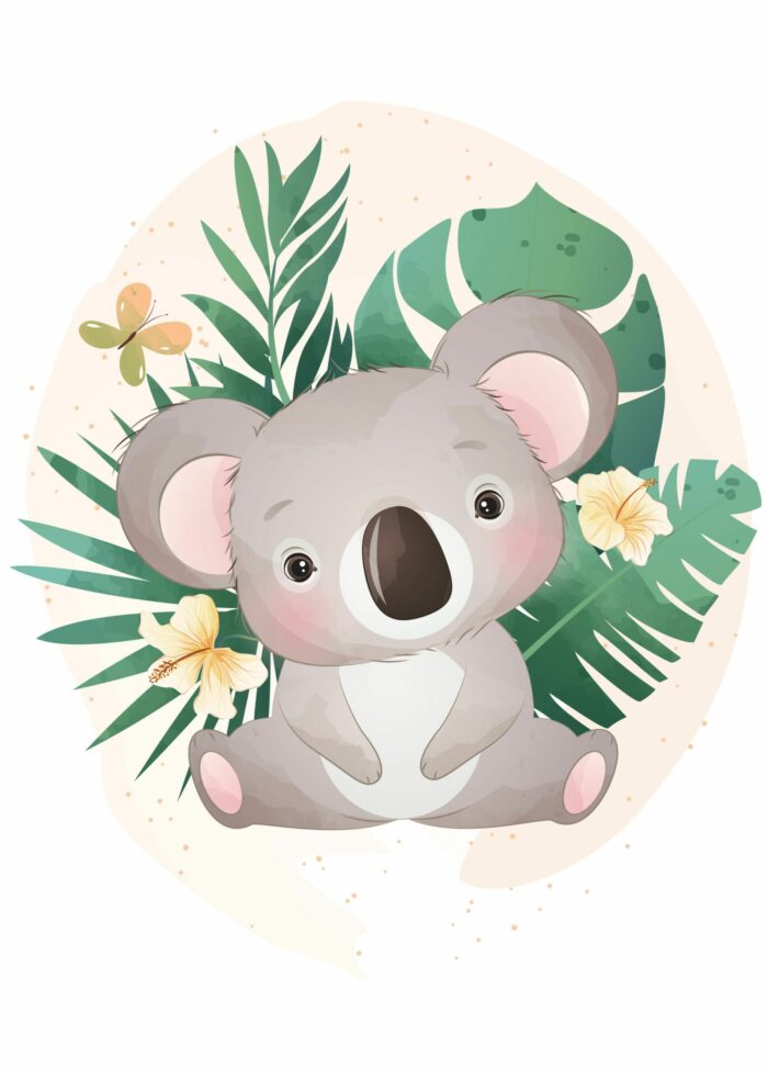 Panneau Couverture 72x100 cm, Monstera Koala