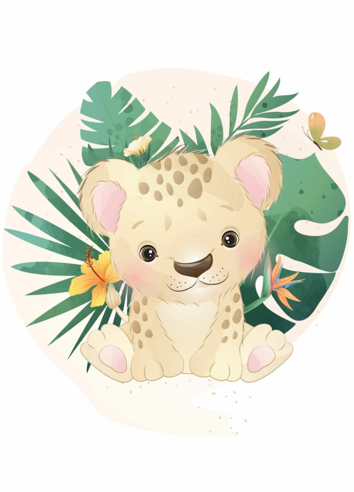 Panneau Couverture 72x100 cm, Monstera Lionceau