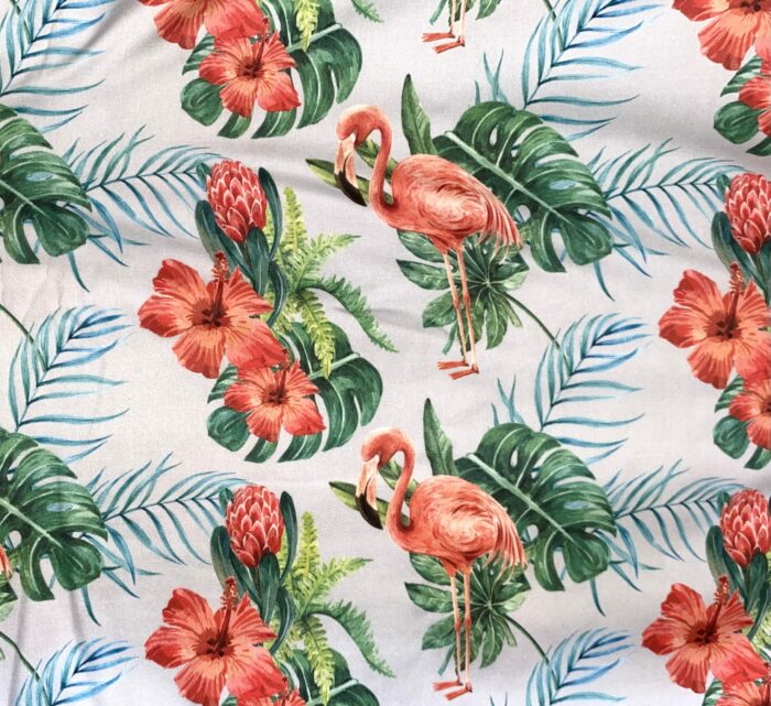 Serviette de table Flamant Rose Hibiscus