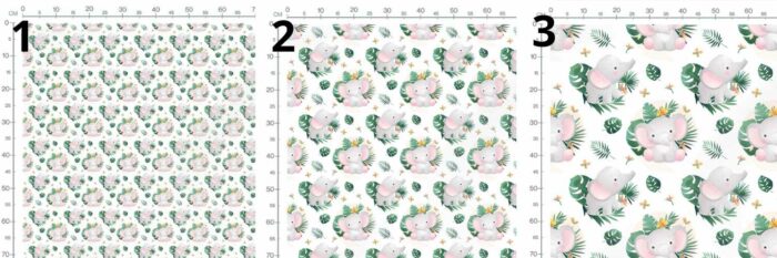 Tissu Exclusif Monstera Elephant, 3 tailles et 11 tissus au choix – Image 3