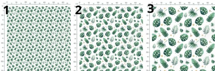Tissu Exclusif Monstera Feuilles, 3 tailles et 11 tissus au choix – Image 3