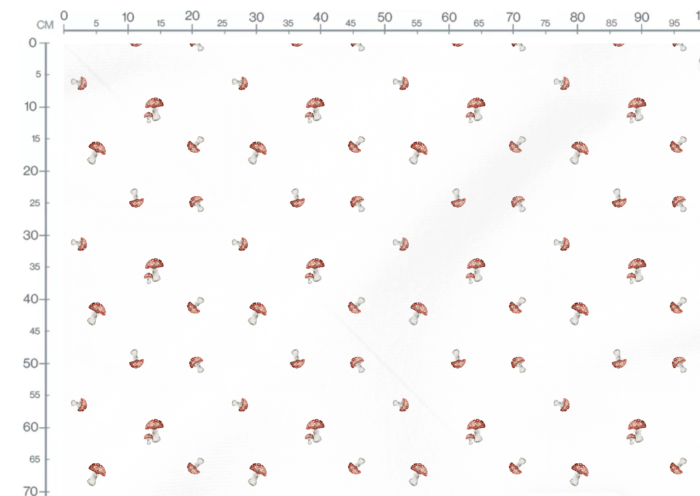 Tissu Imprimé Automne Champignon Amanite, 11 tissus au choix – Image 2