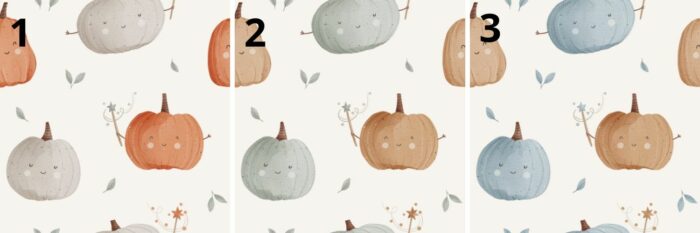 Tissu Imprimé Automne Potiron, 3 coloris et 11 tissus au choix – Image 3