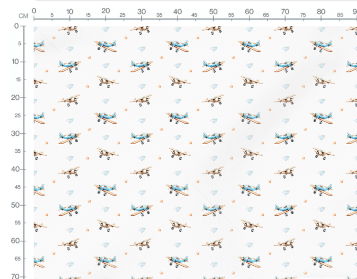 Tissu Imprimé Avion Vintage, 11 tissus au choix – Image 3