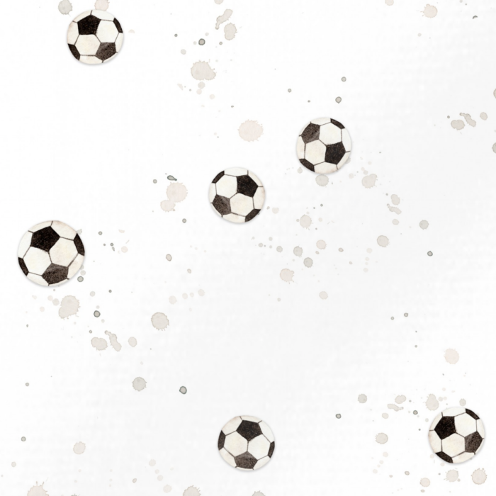 Tissu Imprimé Ballon de Foot, 4 coloris et 11 tissus au choix