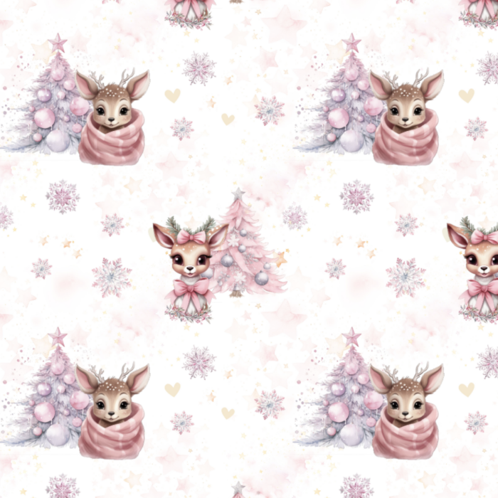 Tissu Exclusif Noel Mignon Renne, 11 tissus au choix