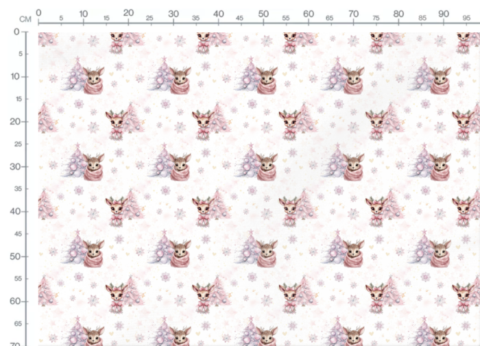Tissu Exclusif Noel Mignon Renne, 11 tissus au choix – Image 4