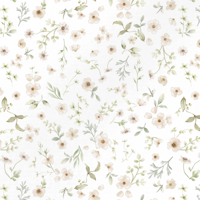 Tissu Imprimé Fleurs Du Jardin, 7 coloris et 11 tissus au choix