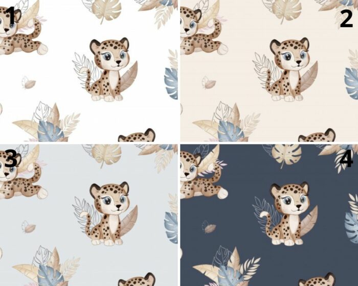 Tissu Imprimé Leopard Mignon, 4 coloris et 11 tissus au choix – Image 4